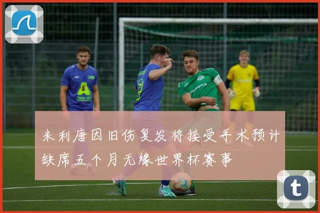 米利唐因旧伤复发将接受手术预计缺席五个月无缘世界杯赛事